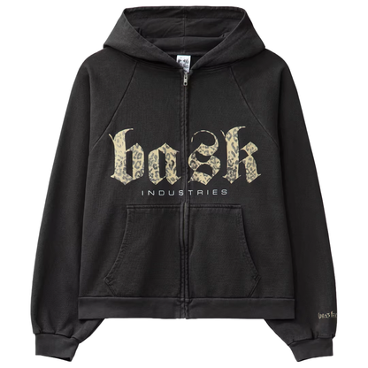 Basketcase Gallery Industries Zip-Up Hoodie Vintage Black