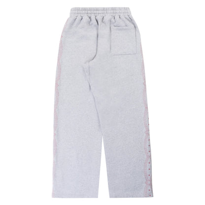 Boredom Kills Collegiate Sweatpants Heather Grey/Red