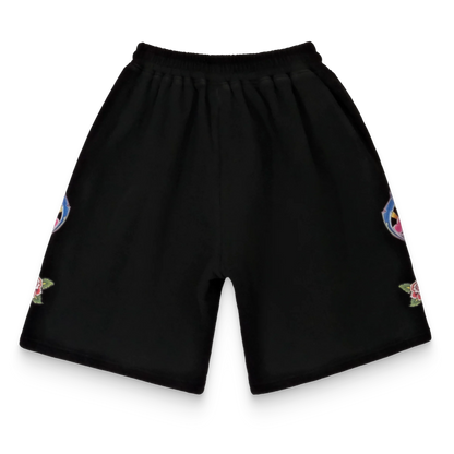 We Are Righteous Risen King Sweat Shorts Black