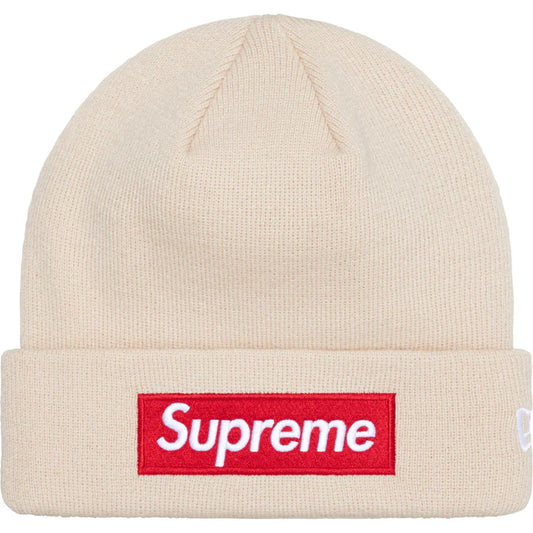 Supreme New Era Box Logo Beanie (FW24) Stone