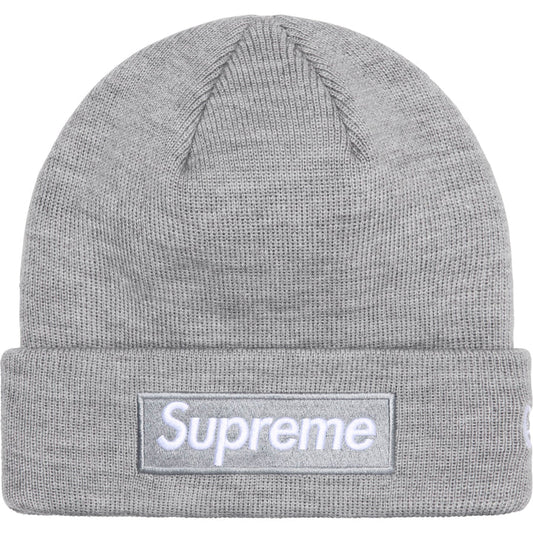 Supreme New Era Box Logo Beanie (FW24) Heather Grey