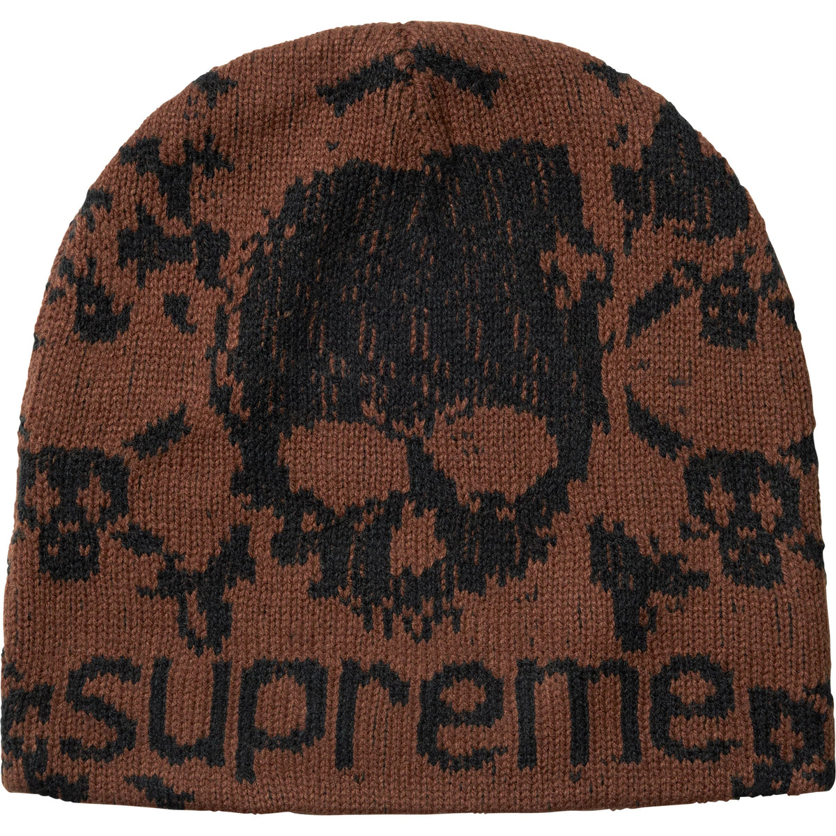 Supreme®/Vanson Leathers® Skull Beanie Brown