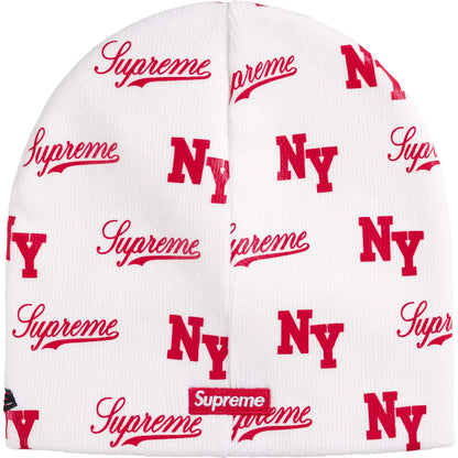 Supreme New Era® Monogram Beanie White