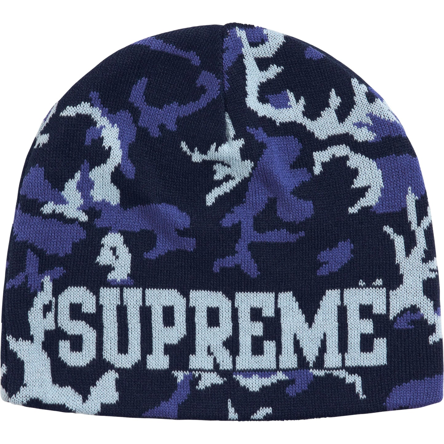 Supreme Reversible Camo Beanie Navy