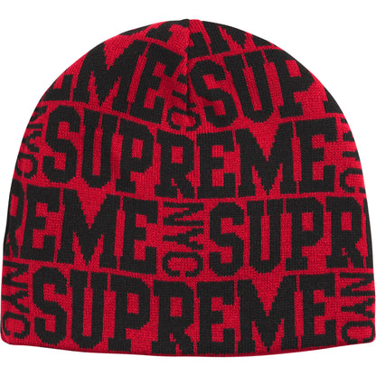 Supreme Reversible Camo Beanie Red