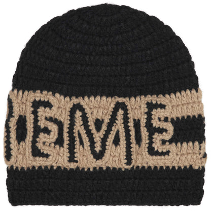 Supreme Crochet Logo Beanie Black