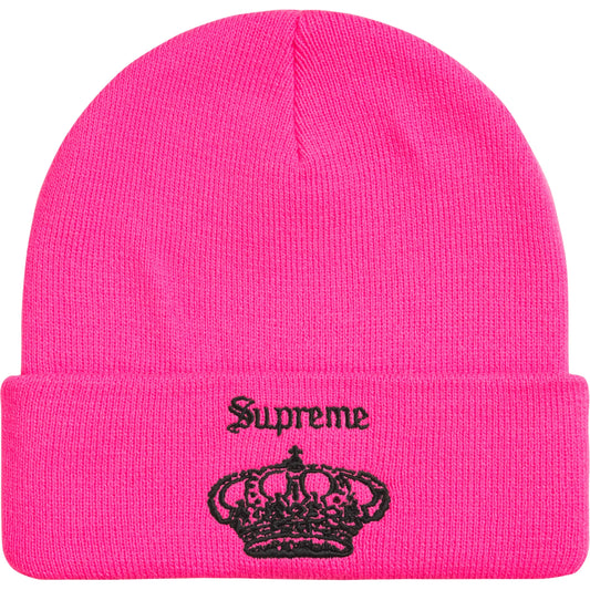 Supreme Crown Beanie Pink