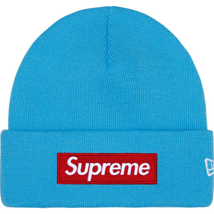 Supreme New Era Box Logo Beanie (FW25) Cyan