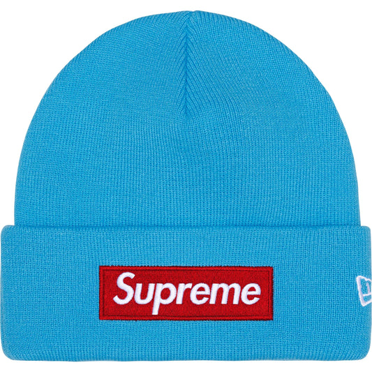 Supreme New Era Box Logo Beanie (FW25) Cyan
