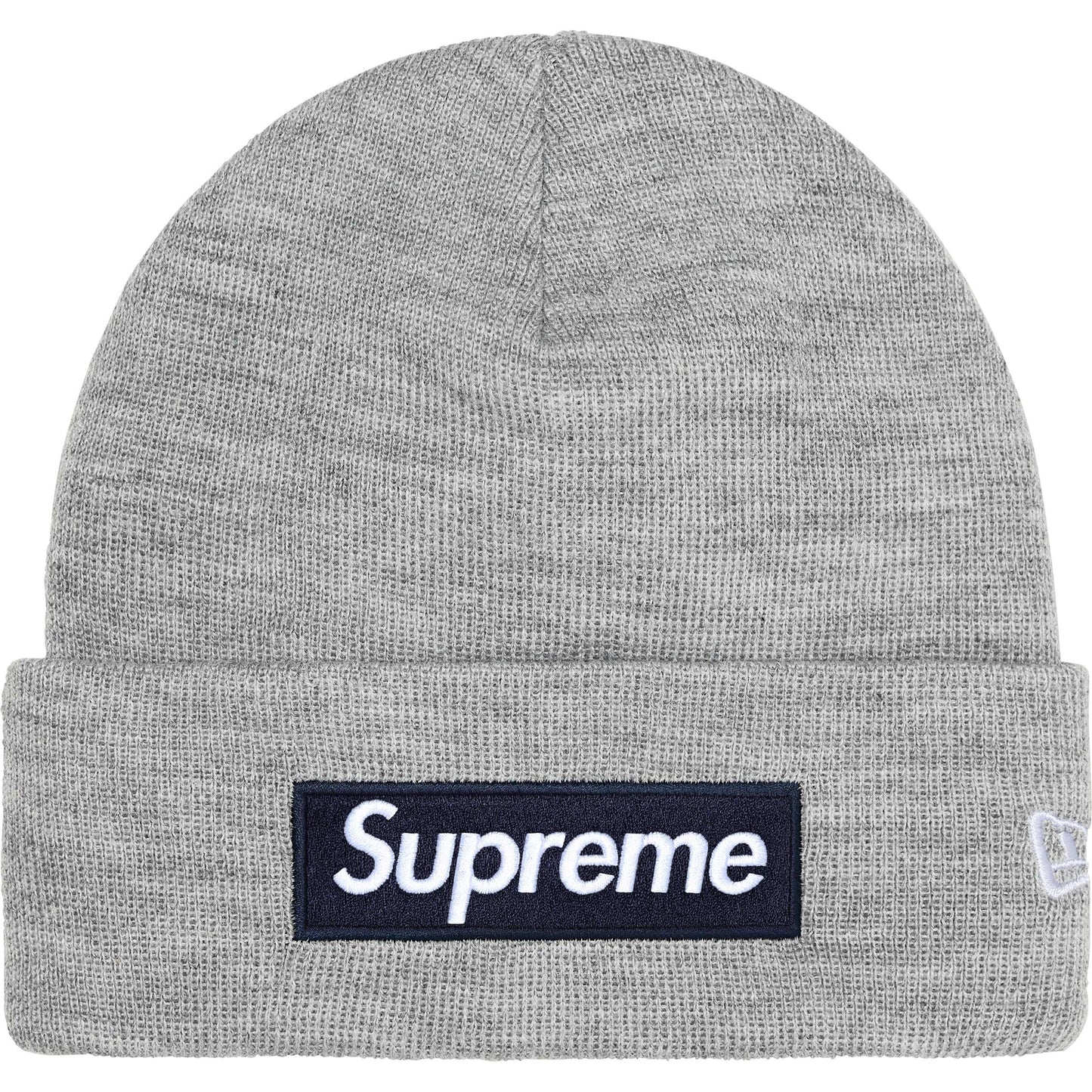 Supreme New Era Box Logo Beanie (FW25) Heather Grey