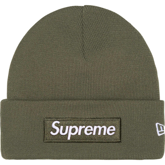 Supreme New Era Box Logo Beanie (FW25) Light Olive