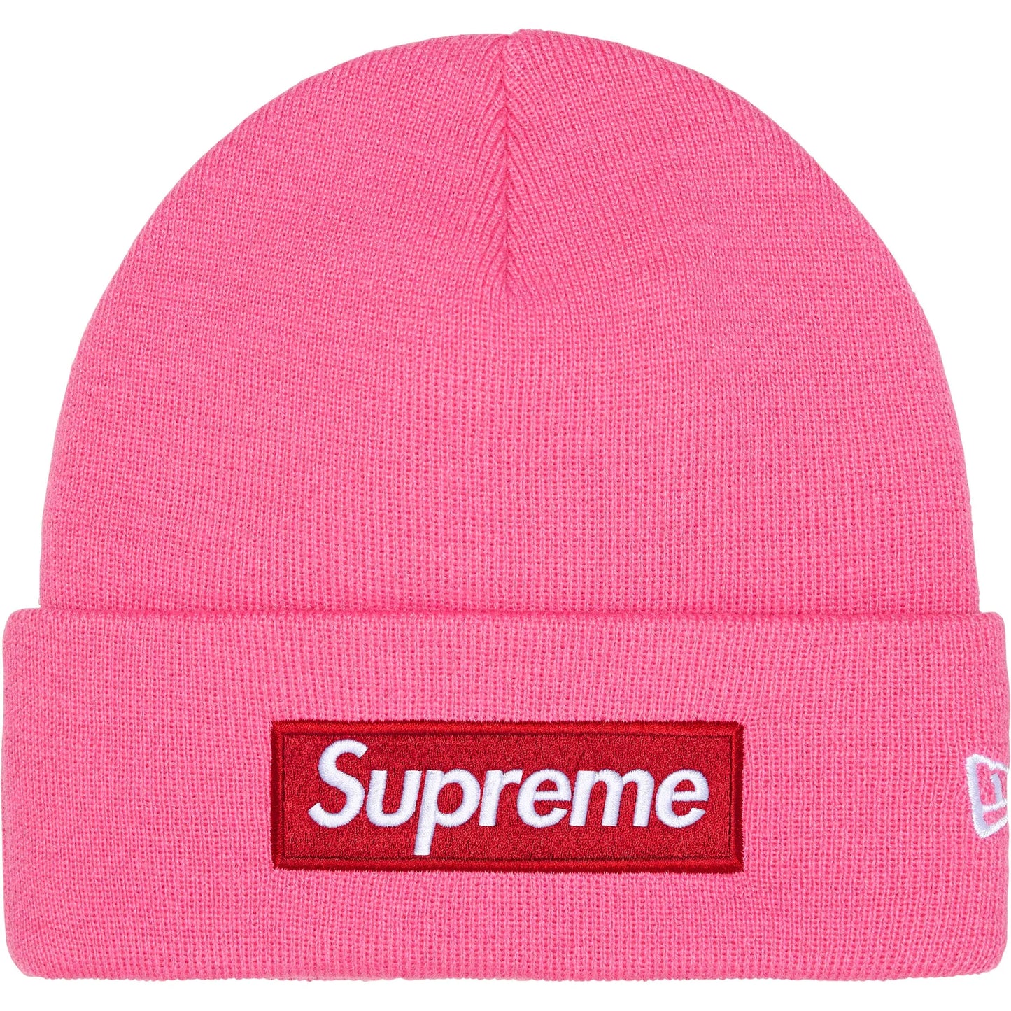 Supreme New Era Box Logo Beanie (FW25) Magenta