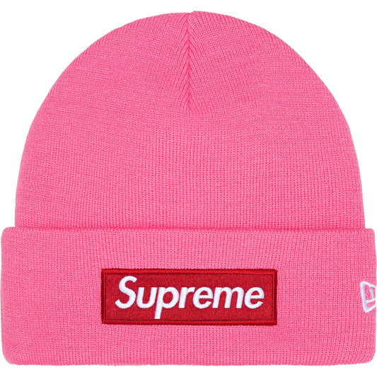 Supreme New Era Box Logo Beanie (FW25) Magenta