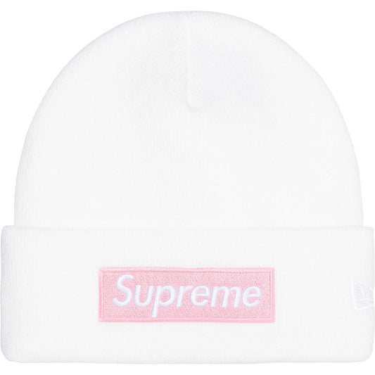 Supreme New Era Box Logo Beanie (FW25) White