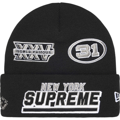 Supreme New Era® Football Beanie Black