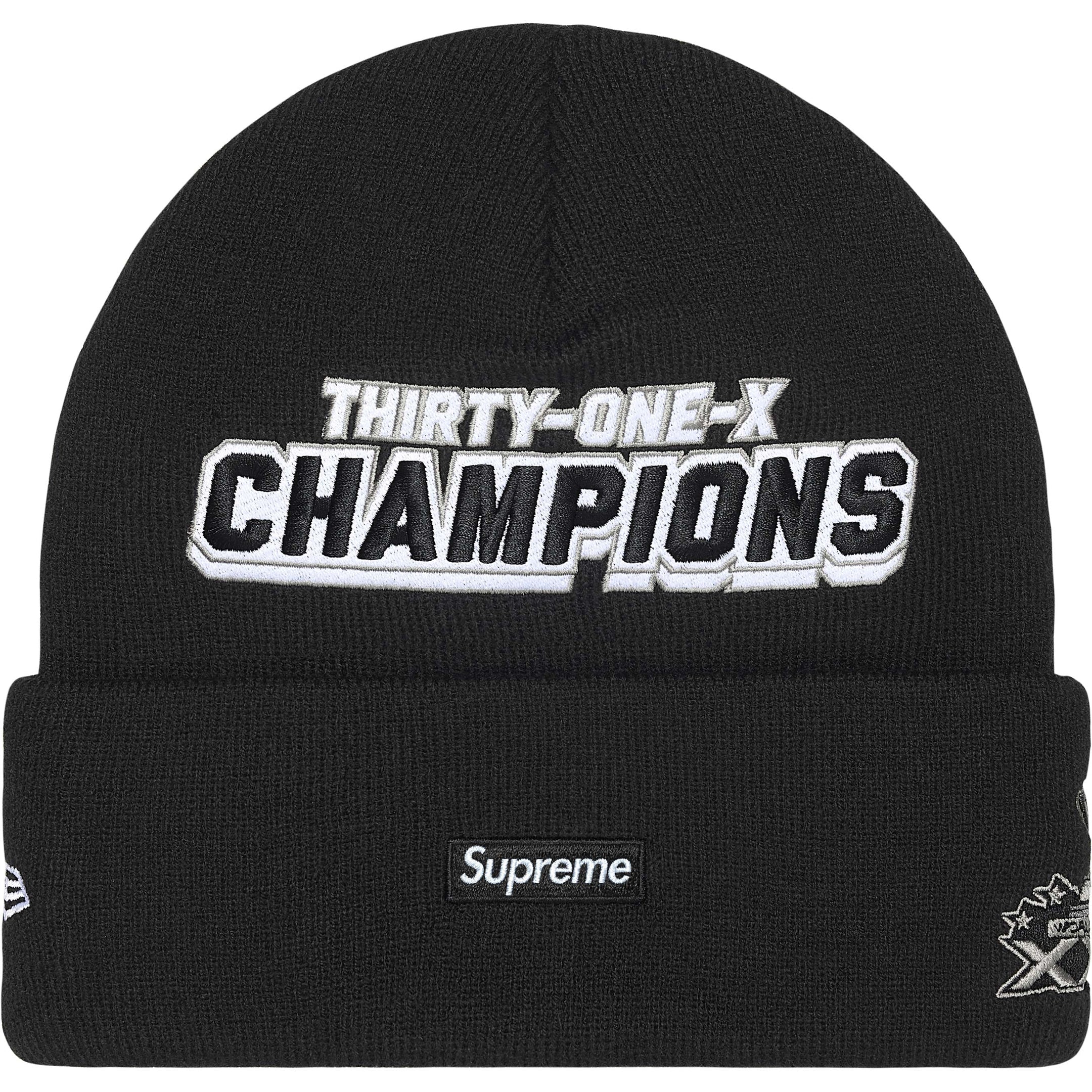 Supreme New Era® Football Beanie Black – Endless Supply