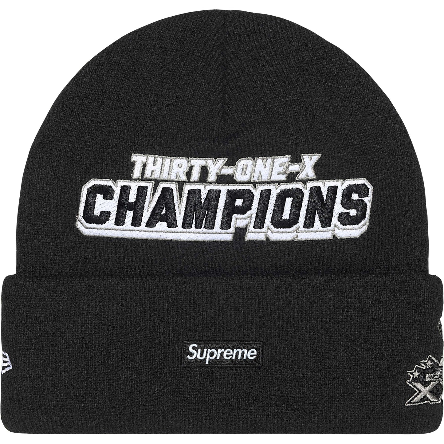 Supreme New Era® Football Beanie Black