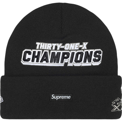 Supreme New Era® Football Beanie Black