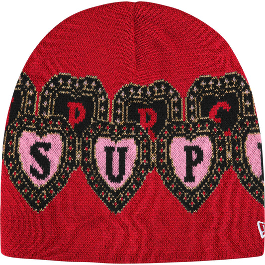 Supreme New Era® Hearts Beanie Red
