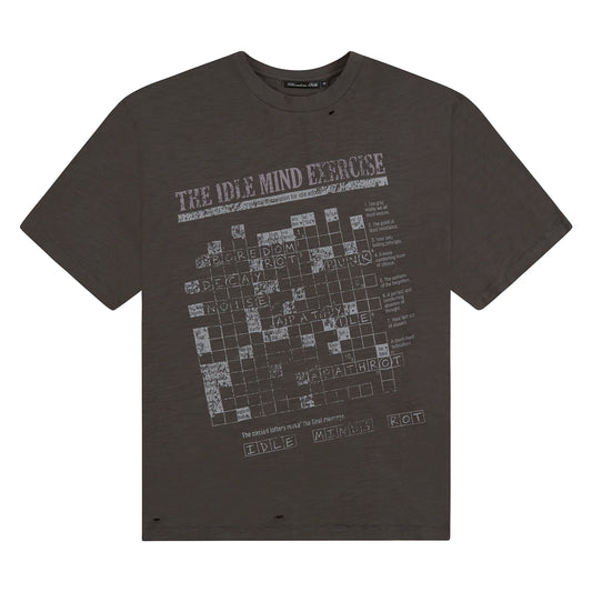 Boredom Kills Scramble Tee Vintage Black
