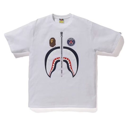 BAPE x PSG Shark Tee White