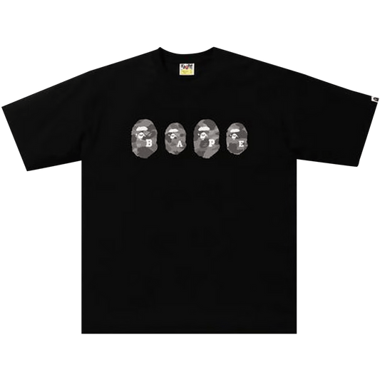 BAPE Color Camo Ape Head Relaxed Tee Black/Grey