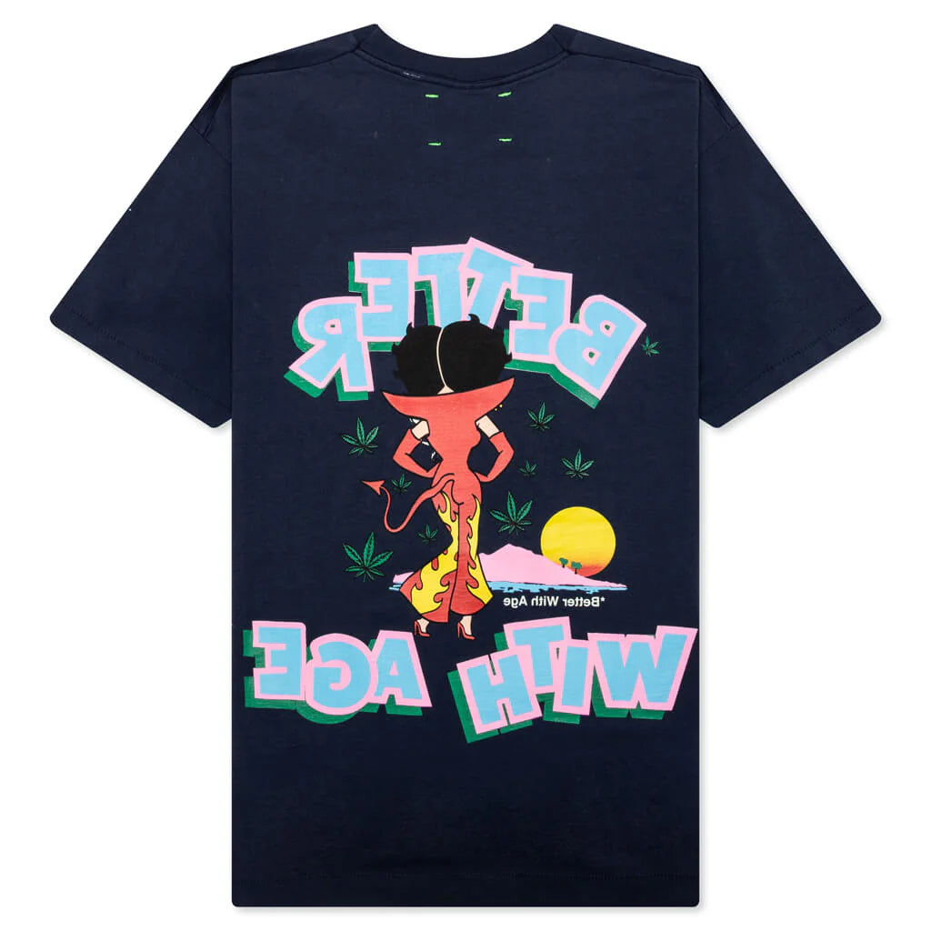 Better With Age Better Boop Tee Navy