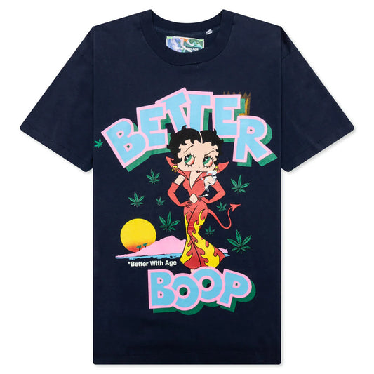 Better With Age Better Boop Tee Navy