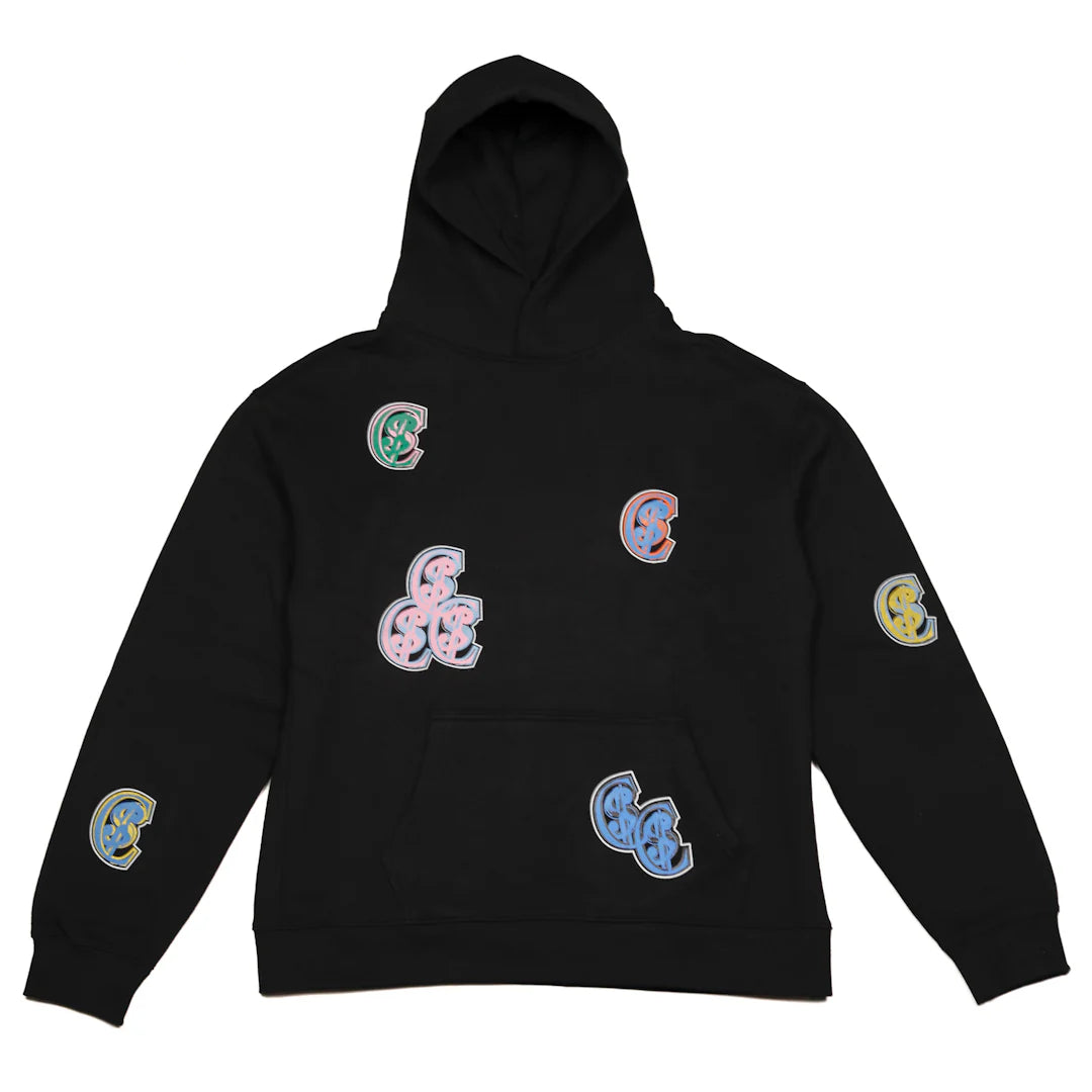 Chris Smokes Art Money Hoodie Black