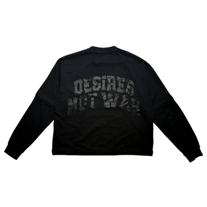 Bottega Desires War Thermal L/S T-Shirt Black