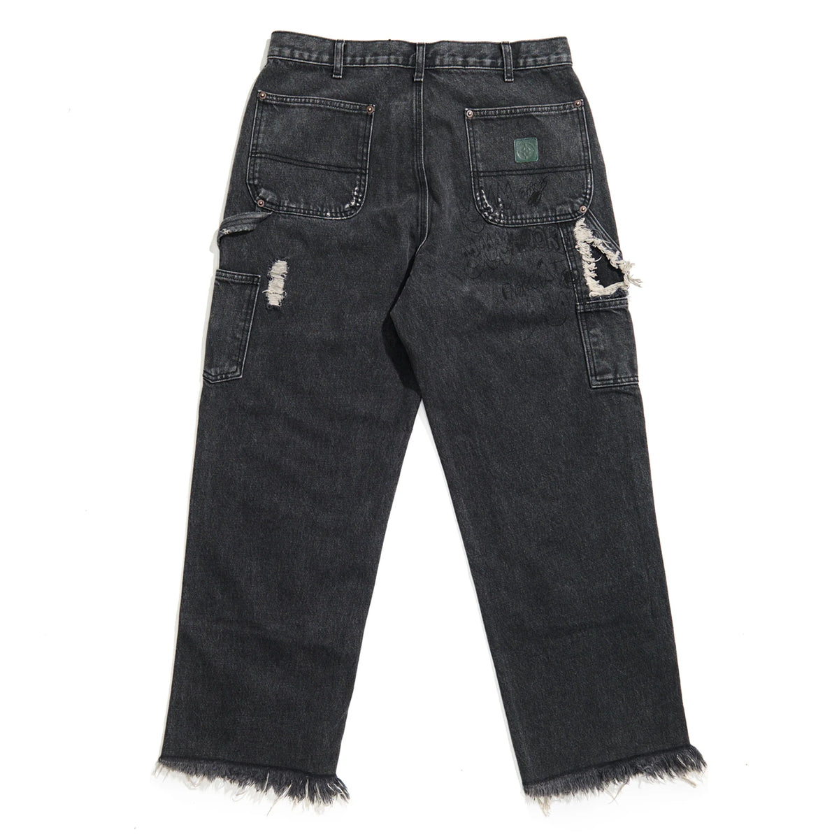 Paly Hollywood Busted Dbl Knee Jean Black