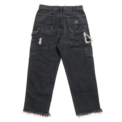 Paly Hollywood Busted Dbl Knee Jean Black