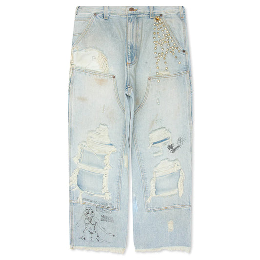 Paly Hollywood Busted Double Knee Jean