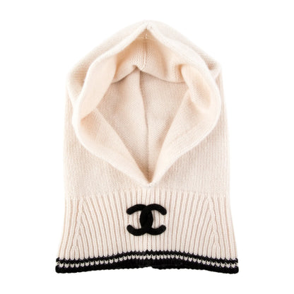 Chanel  Cashmere CC Balaclava Light Beige/Black