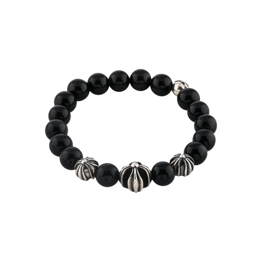 Chrome Hearts Baby Fat Bead Bracelet Black