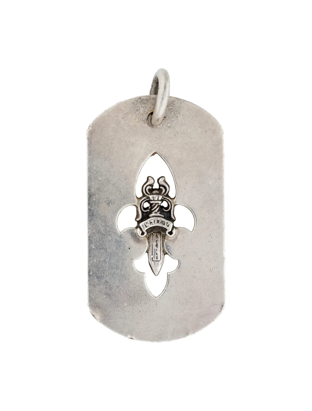Chrome Hearts Dagger Dog Tag Pendant