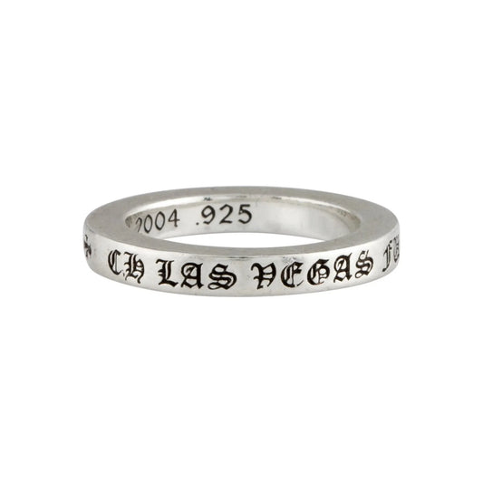 Chrome Hearts F*ck Las Vegas Spacer Ring Sterling Silver
