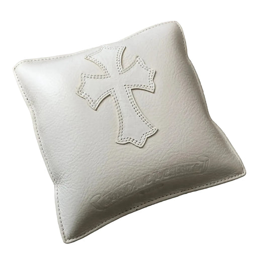Chrome Hearts Cross Patch Mini Display Pillow White