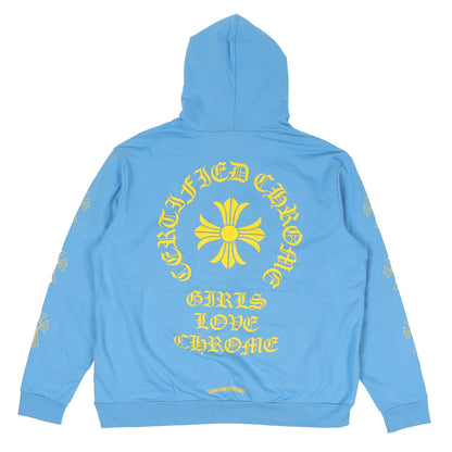 Chrome Hearts x Drake Girls Love Chrome Certified Chrome Hoodie Light Blue