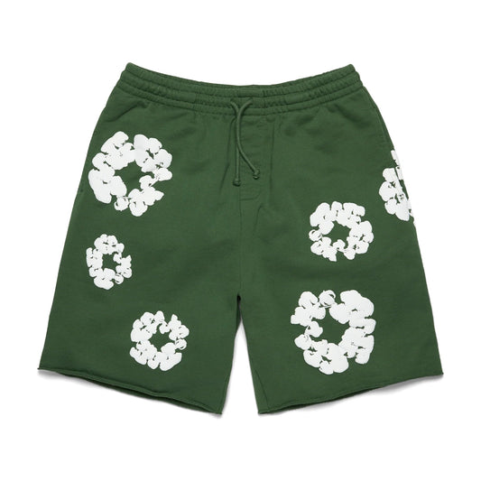 Denim Tears Cotton Wreath Sweatshorts Green