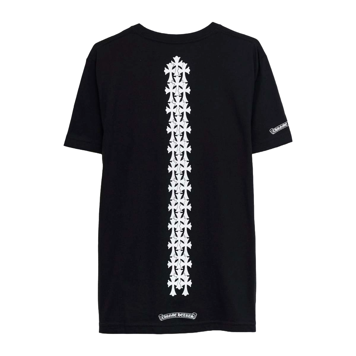 Chrome Hearts Cemetery Cross Tire Tracks T-Shirt Black