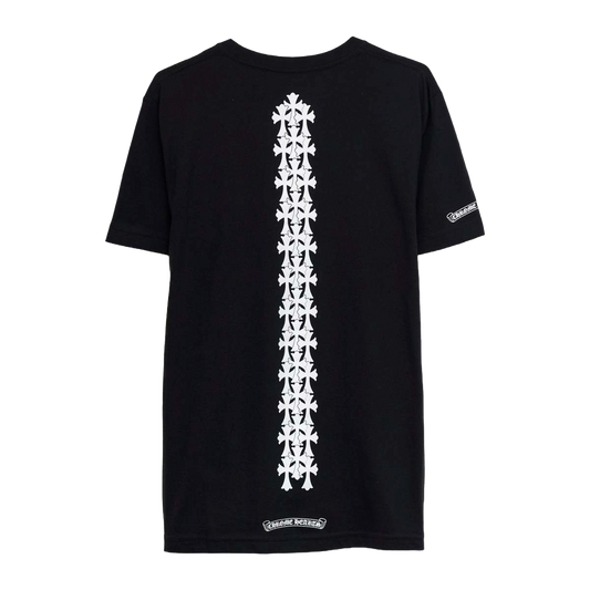 Chrome Hearts Cemetery Cross Tire Tracks T-Shirt Black