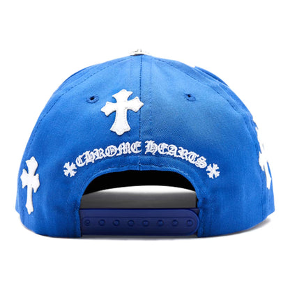 Chrome Hearts CH Cross Patch Baseball Hat Blue