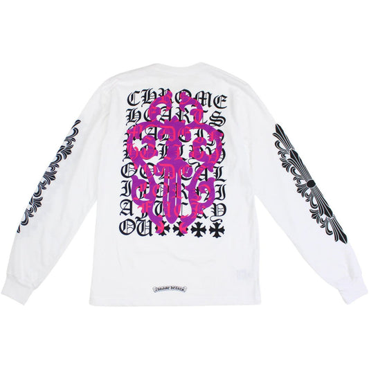 Chrome Hearts Eye Chart Dagger L/S T-shirt White