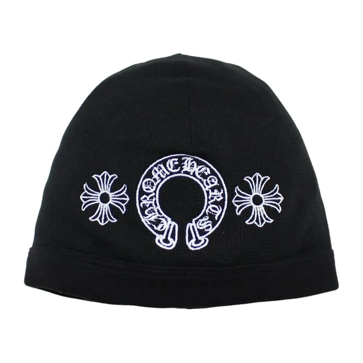 Chrome Hearts Horseshoe Skull Cap Beanie Black