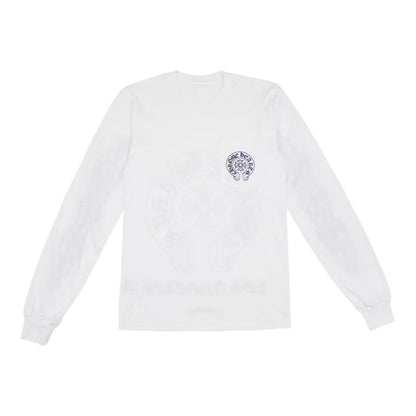 Chrome Hearts Los Angeles Exclusive Horseshoe Floral L/S T-Shirt White