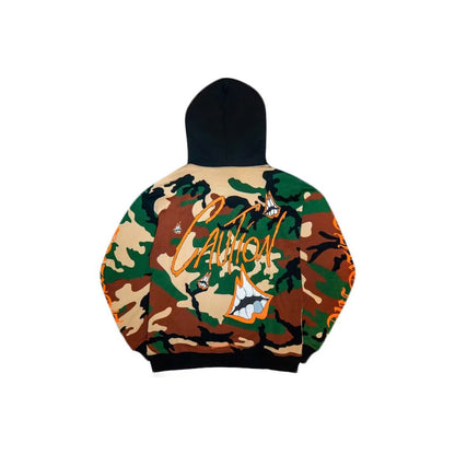 Chrome Hearts Matty Boy Caution Hoodie Camo