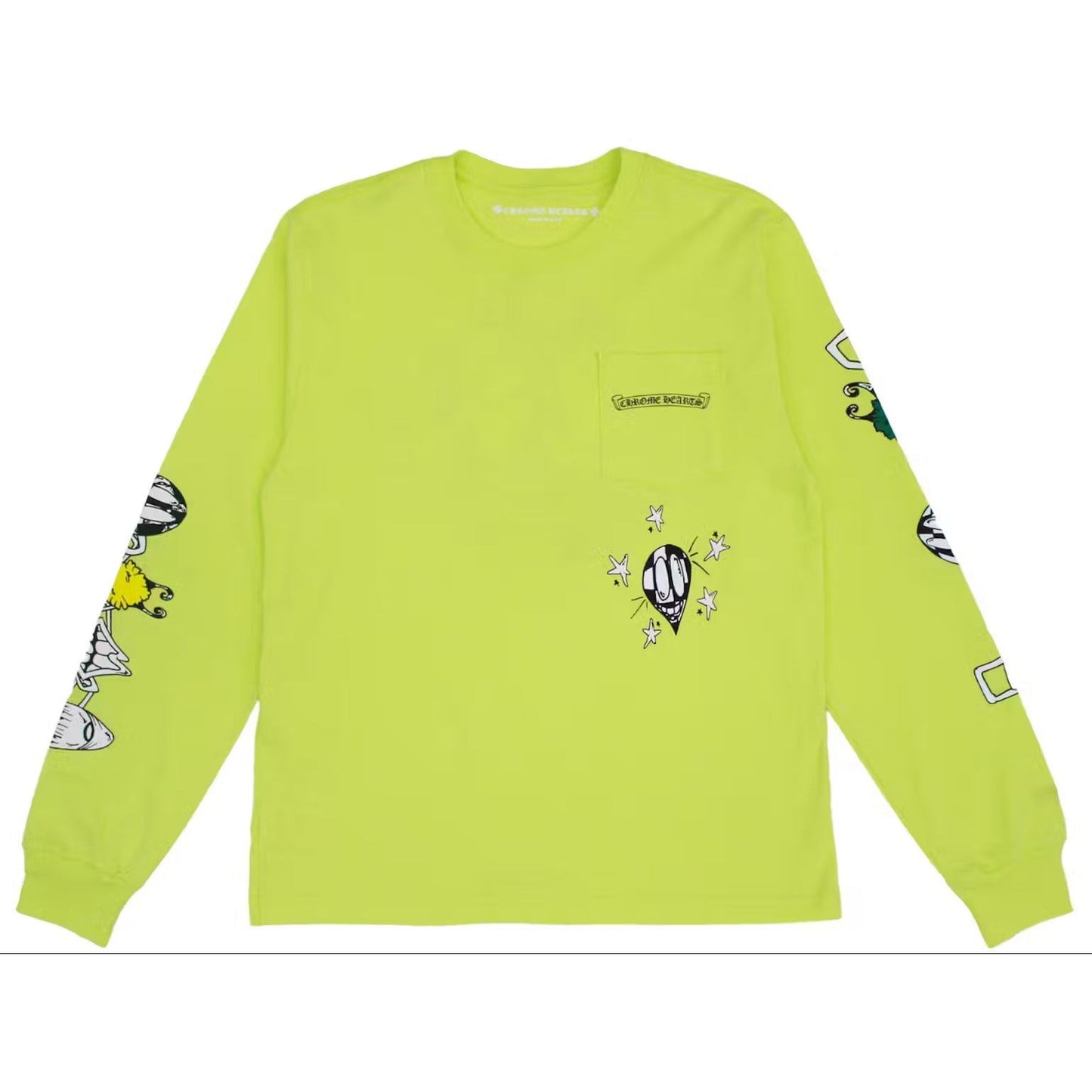 Chrome Hearts Matty Boy Link L/S T-Shirt Lime Green