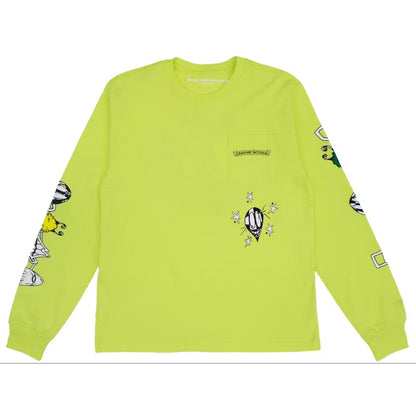 Chrome Hearts Matty Boy Link L/S T-Shirt Lime Green