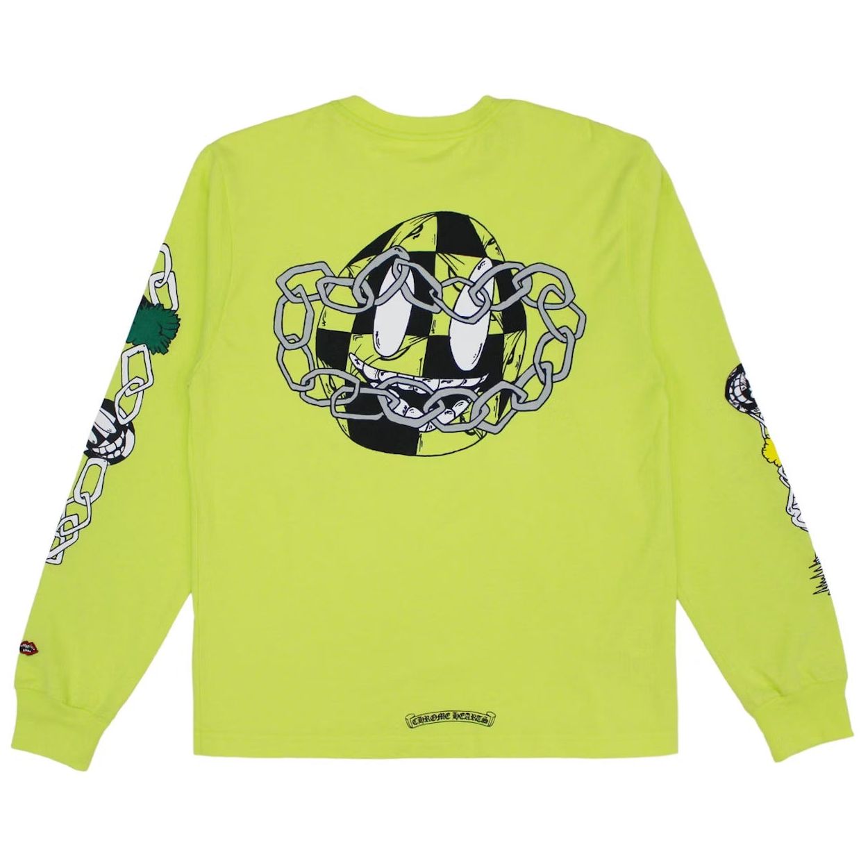 Chrome Hearts Matty Boy Link L/S T-Shirt Lime Green